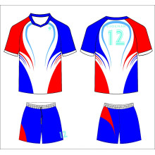Benutzerdefinierte Sportbekleidung, Top-Qualität Fußball Jersey 100% Polyester für Fußball-Teams uniform angepasst